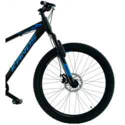 Rower młodzieżowy KANDS BATTLE czarny / niebieski mat 2024