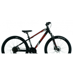 Rower młodzieżowy KANDS BATTLE czarny / czerwony mat 2024