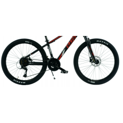 Rower młodzieżowy KANDS BATTLE czarny / czerwony mat 2024