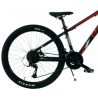 Rower młodzieżowy KANDS BATTLE czarny / czerwony mat 2024