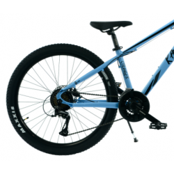 Rower młodzieżowy KANDS STRANGER niebieski / czarny połysk 2024