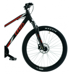 Rower młodzieżowy KANDS STRANGER czarny / czerwony mat 2024