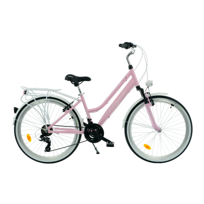 Rower miejski KANDS AURELIA różowy mat