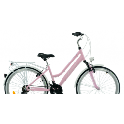 Rower miejski KANDS AURELIA różowy mat
