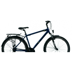 Rower trekkingowy KANDS STV-900 granatowy / żółty mat