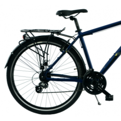 Rower trekkingowy KANDS STV-900 granatowy / żółty mat