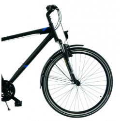 Rower trekkingowy KANDS STV-900 czarny / niebieski mat