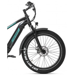 Rower elektryczny JOBOBIKE Apex 48V 14Ah (672 Wh) czarny / zielony 2024