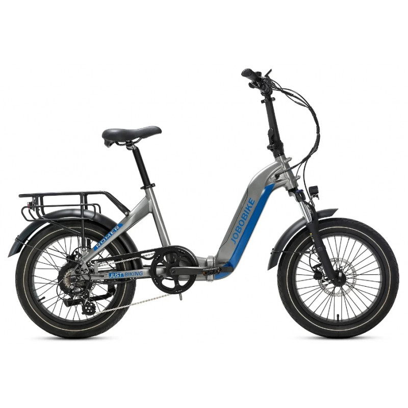 Rower elektryczny JOBOBIKE Romer 48V 15Ah szary / niebieski 2024
