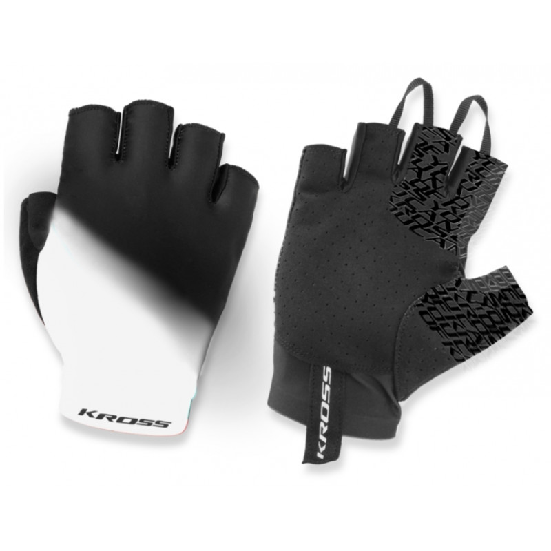 Rękawiczki KROSS Race Short 3.0 białe