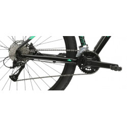 Rower górski 29 KROSS Level 1.0 czarny / zielony połysk