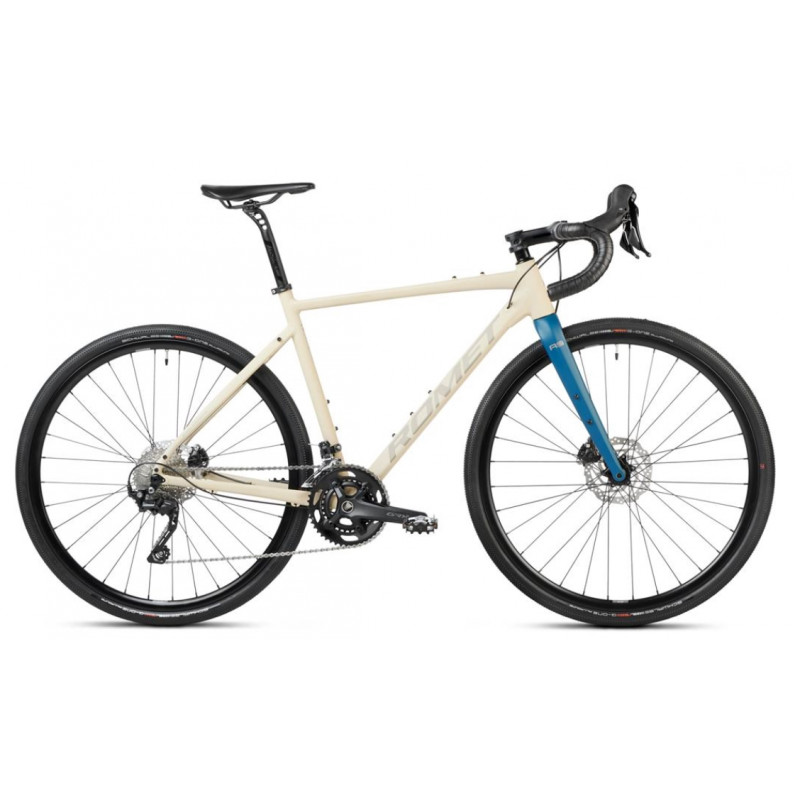 Rower gravel ROMET Aspre 2 beżowy / zielony 2024