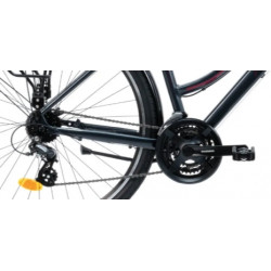 Rower miejski KANDS Travel-X czarny / bordowy połysk 2025