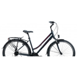 Rower miejski KANDS Travel-X czarny / bordowy połysk 2025