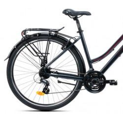 Rower miejski KANDS Travel-X czarny / bordowy połysk 2025