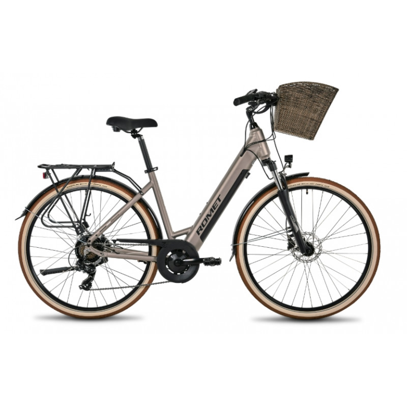 Rower elektryczny ROMET WAVE AN 1.0 504WH szampański 2025