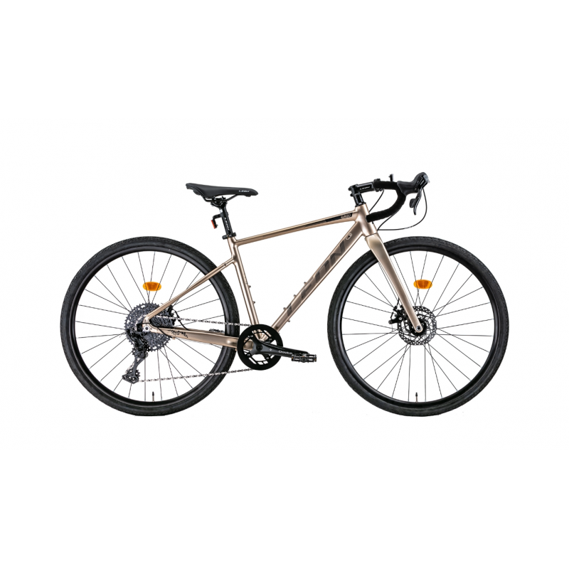 Rower gravelowy 28 Leon GR-80 DD beżowy 2025