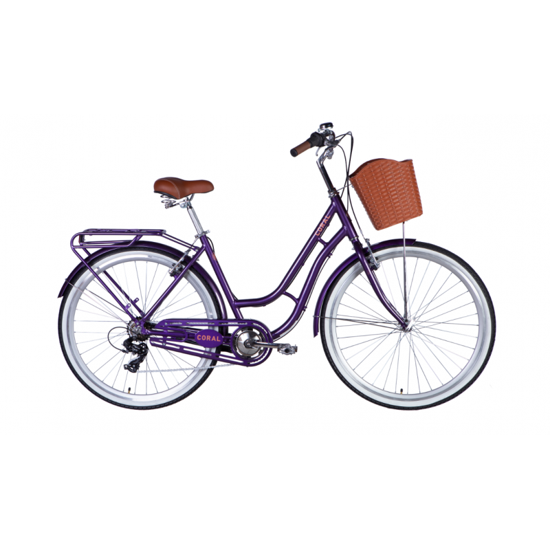 Rower miejski 28 Dorozhnik CORAL Vbr FR fioletowy / niebieski 2025