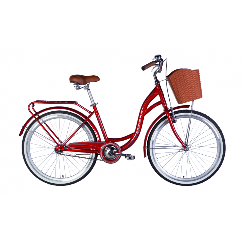 Rower miejski 26 Dorozhnik AQUAMARINE bordowy 2025