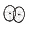 Koła Accent 700C SHOT CARBON PRO, czarne, komplet, przód: 12x100mm, tył: 12x142mm, bębenek Shimano 11