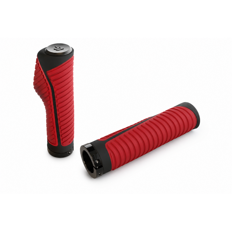 Chwyty rowerowe Kross semi ergo 134 mm czerwone