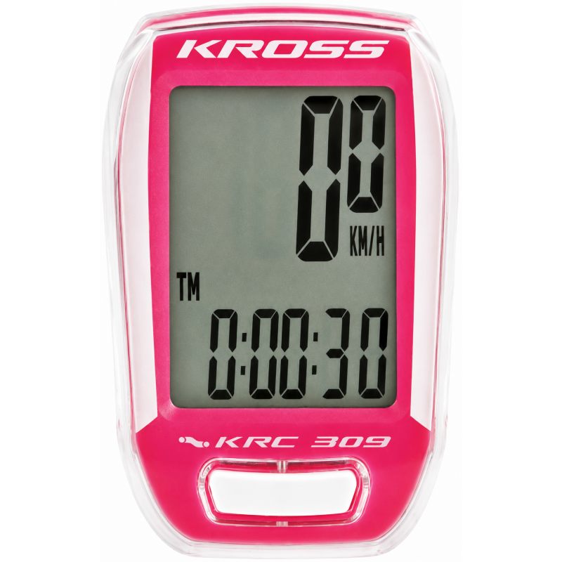 Licznik Rowerowy Kross KRC 309 biało różowy