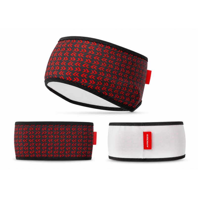 Opaska ocieplana Kross Wrap czerwona