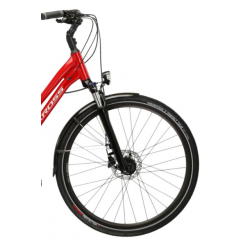 Rower trekkingowy Kross Trans 5.0 czerwony/srebrny
