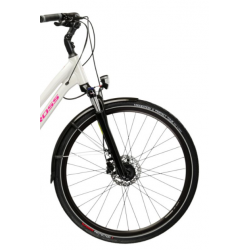 Rower trekkingowy Kross Trans 5.0 szary/różowy