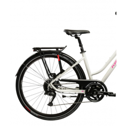 Rower trekkingowy Kross Trans 5.0 szary/różowy