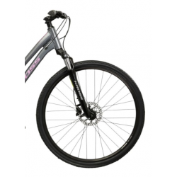 Rower crossowy Evado 4.0 szary/różowy