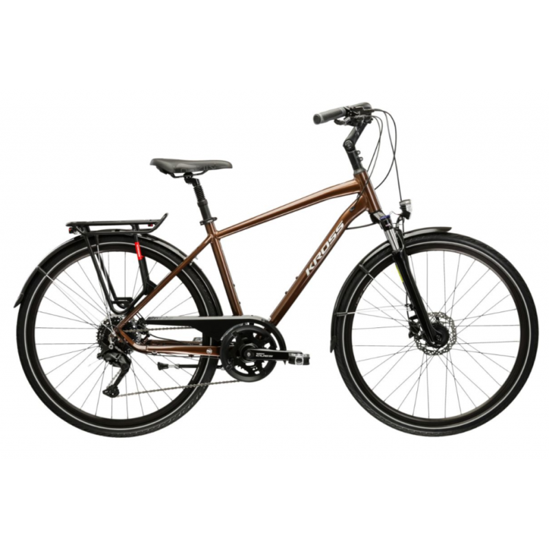 Rower trekkingowy Kross Trans 5.0 brązowy / srebrny