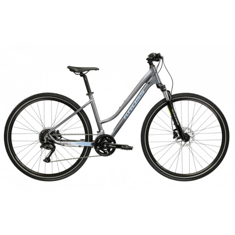 Rower crossowy Kross Evado 5.0 szary/niebieski