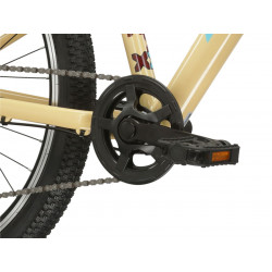 Rower młodzieżowy Kross Level JR 1.0 24 beżowy/czerwony